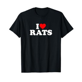 I Love Rats,I Heart Rats T-Shirt