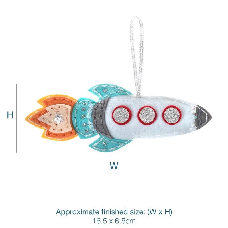 Trimits Felt Decoration Kit, Rocket