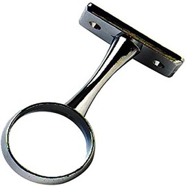 Merriway BH04415 Chrome Wardrobe Rod Rail Centre Support Bracket, 19 mm (3/4 inch)