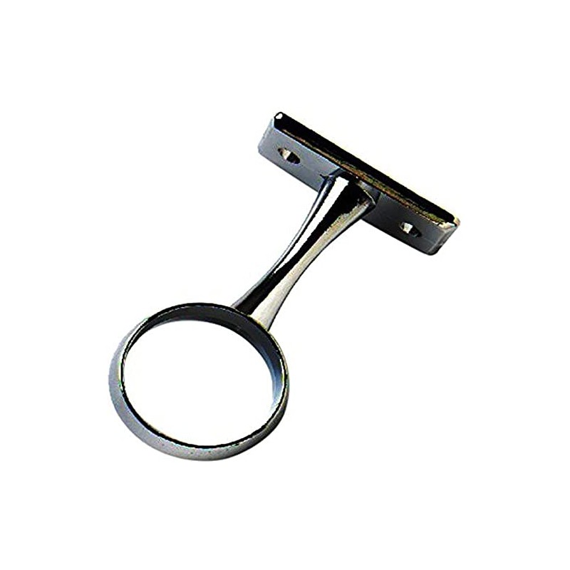 Merriway BH04415 Chrome Wardrobe Rod Rail Centre Support Bracket, 19