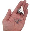 30mm Mini Soft Rubber Casters with Metal Plate and Screws