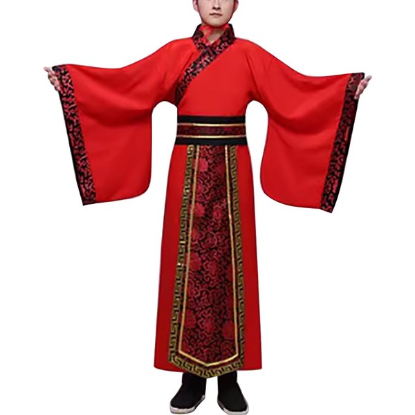Men's Hanfu Costume Chinese Traditional Clothing Ancient Qin Han Dynasty