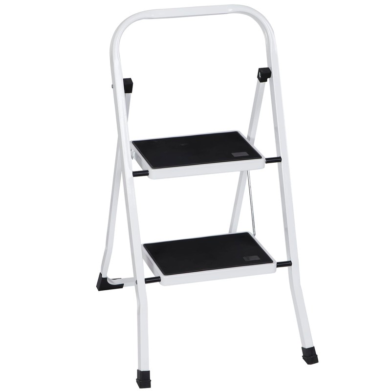 JungleA 2 Step Ladder Folding Step Stool,Small Foldable Home Step