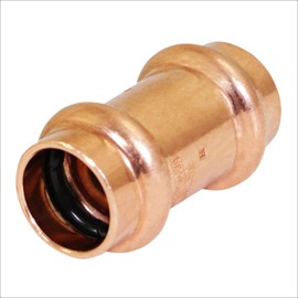 Supply Giant QQSD2234 Copper Coupling With Stop, 1/2 in. Press- Small