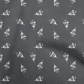 oneOone Velvet Gray Fabric Galaxy Sewing Fabric by The Yard Printed DIY Clothing Sewing Supplies 58 Inch Wide