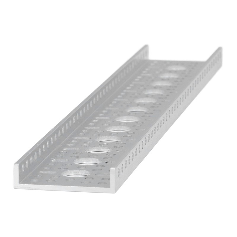 2Pcs U Channel Aluminium 48x12mm Heavy Duty 3 Side Beam