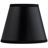 Set of 2 Empire Lamp Shades Black Paper Small 3"