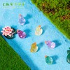Garneck 120pcs Glittery Mini Ducks for DIY Fairy Garden Dollhouse