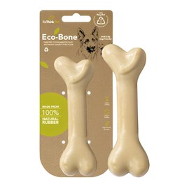 ReThink Pet Eco-Bone Dog Chew Bones, Natural Rubber Dog Bone Toy, Recycled Teething Dog Toys for Boredom, Long-Lasting and Durable Dog Chew Toys for Boredom