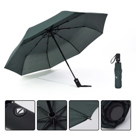 SY COMPACT Travel Umbrella Windproof Automatic Umbrellas-Factory Outlet umbrella-Dark Green