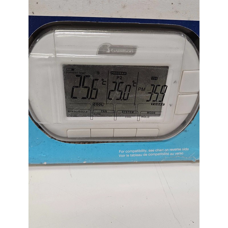 GARRISON PROGRAMABLE THERMOSTAT 5+1+1 Day Smart for wall Heating/Coolin