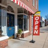 NOW OPEN Feather Flag, 8.2ft NOW OPEN Sign with Aluminum