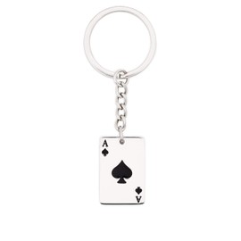 HAQUIL Ace of Spades Keychain, Gift Accessories for Men and Women, Lucky Keychain Gift Jewelry, Equestrian Classic Keychain