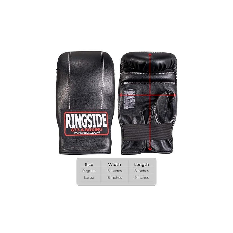 Ringside Econo Bag Gloves (Large) , Black