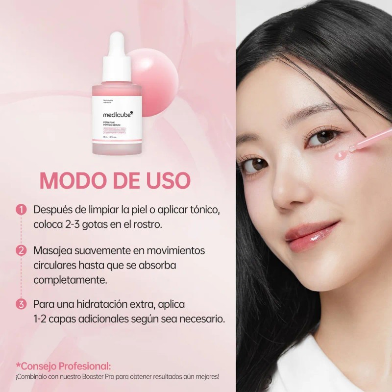Medicube Suero Pdrn Pink Peptide Antiage Iluminador 30ml