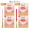 2 Pack Retractable Lip Brush for Lipstick Lip Gloss Double-Ended