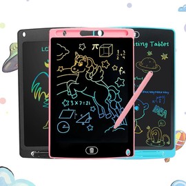 6.5/8.5/10 Inch LCD Writing Tablet for Kids - Toddler Educational Toys Drawing Tablet Doodle Board, Drawing Board - Travel Toys Christmas Birthday Gifts for 3 4 5 6 7 8 Year Old Kids:_Pink_8.5 Inch_2 Pcs