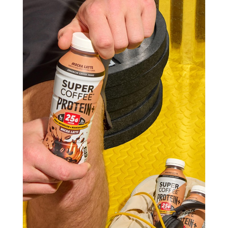 SUPER COFFEE Protein+, Keto Protein Coffee (0g Added Sugar, 25g