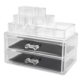 Domo Pak Organizador De Maquillaje De Acrilico 12 Cm Dm-213