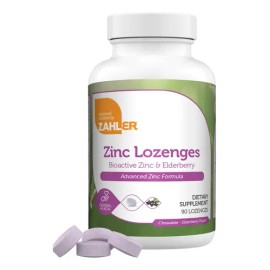 Zahler Zinc Sauco Pastillas Masticables 25 Mg - 90 Unidades                                                                                           