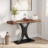 LITTLE TREE Industrial Entryway Console Table, Compact Foyer Hallway Accent