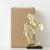 Couples Kiss Sculpture Exquisite Decorative Resin Kissing Lover Figurine Home