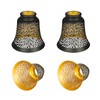 Ceiling Fan Replacement Globes, 4 Pack Chrysanthemum Pattern Fixture Replacement