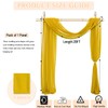 FANPROMS Wedding Arch Draping Fabric Gold 1 Panel 20FT Chiffon
