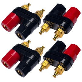 CESS Terminal Binding Post Power Amplifier Dual 2-Way Banana Plug Jack - 4 Pack