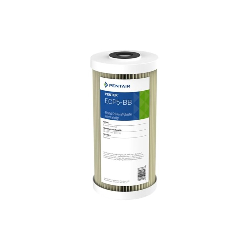 Pentair Pentek ECP5-BB Sediment Water Filter, 10-Inch, Whole House Heavy
