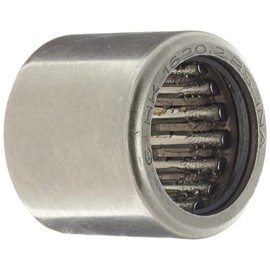 INA HK16202RS Needle Roller Bearing, Caged Drawn Cup, Outer Ring and Roller, Steel Cage, Open End, Double Sealed, Metric, 16mm ID, 22mm OD, 20mm Width, 11000rpm Maximum Rotational Speed