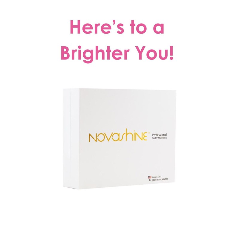 Novashine Professional Teeth Whitening Kit: Advanced Blue LED Light, Concentrated