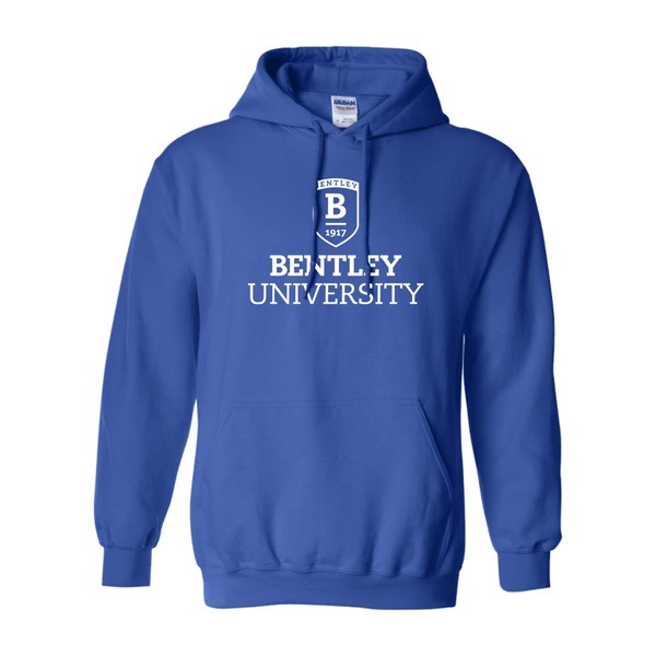 CreateMyTee | Bentley University Hooded Sweatshirt (Royal, Large)