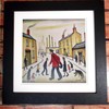 Greetingles Lowry-Style 12"/31cm Square Framed Print. Beautiful Black Ash Frame