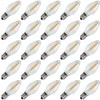 KGC 25Pack C7 LED Christmas Light Bulb, E12 Base Waterproof