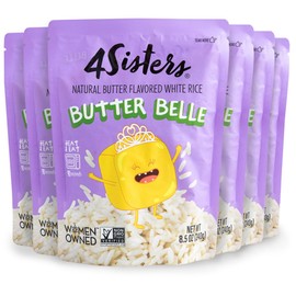 4Sisters Butter Belle Rice, 90 Second Ready to Eat (8.5 oz (Pack of 6))