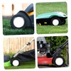CHILDWEET 2pcs Solid Mute Rubber Casters for Lawn Mowers and