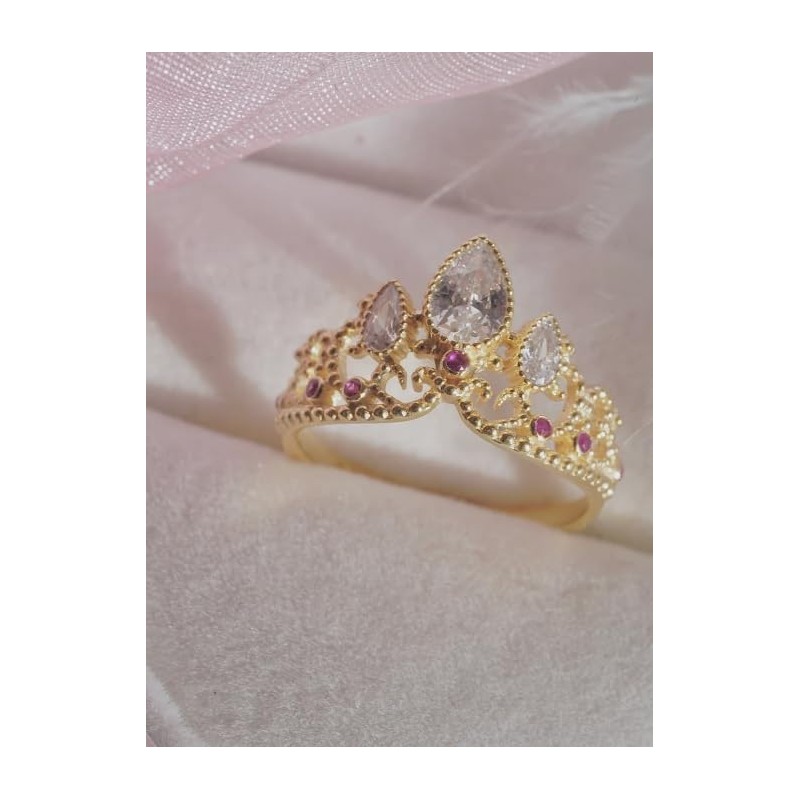 Anillo de la princesa Rapunzel con Caja de REGALO, anillo