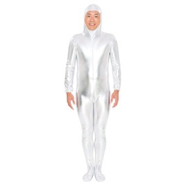 Pure Zentai Cosplay Halloween L Silver, Silver