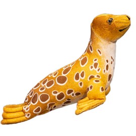 OUKEYI 15.7"/40cm Seal Plush Stuffed Animal,Sea Lion Doll Cute Ocean Animal Pillow,Gifts for Kids (Brown)