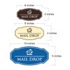 Signs ByLITA Victorian Mail Drop Durable Plastic | Easy Installation