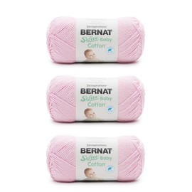Bernat Softee Baby Cotton Petal Yarn - 3 Pack of 120g/4.25oz - Blend - 3 DK (Light) - 254 Yards - Knitting/Crochet