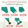 Runature tape-in extensions, real hair, colourful tape-in hair extensions, real