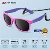 Rivbos RBK004 Kids’ Sunglasses, Polarized Lenses, Rubber Frame, UV Protection