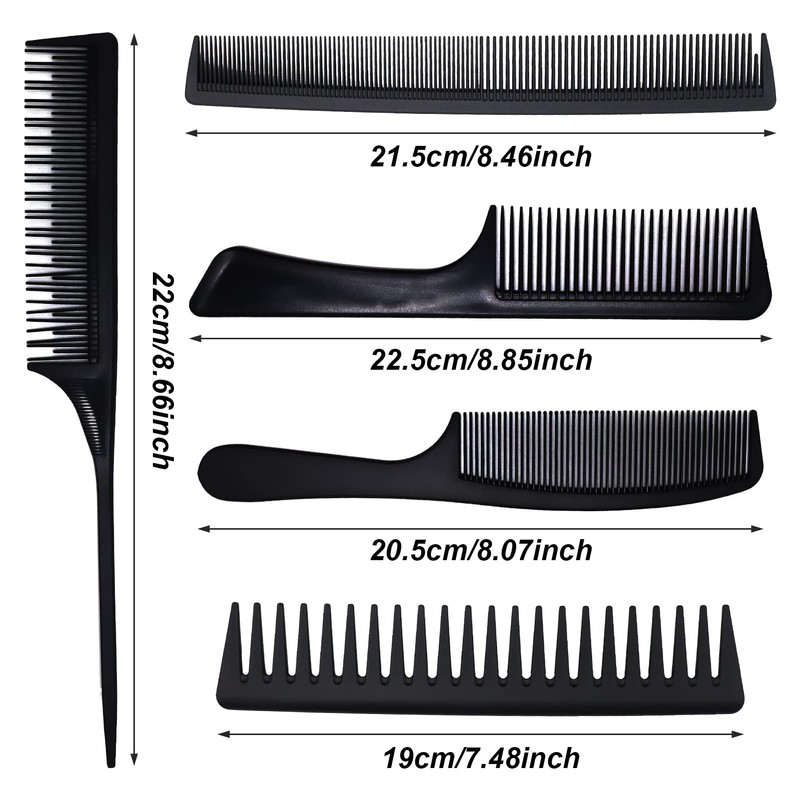 5 Pieces Hair Comb Set, Big Teeth Comb Fine Comb