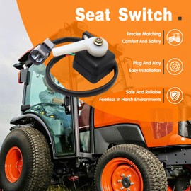 Seat Switch Fit for Kubota Tractor BH76, BH77, BX23D L2800 L3130 L3200 L3400 L3430 L3700 L3800 L3830 L4300 L4330 L4400 L4630 L5030, Replace for TD060-47902