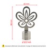 GIRASOLE HOME® 2 x 18-20mm Curtain Rod End Piece (Satin