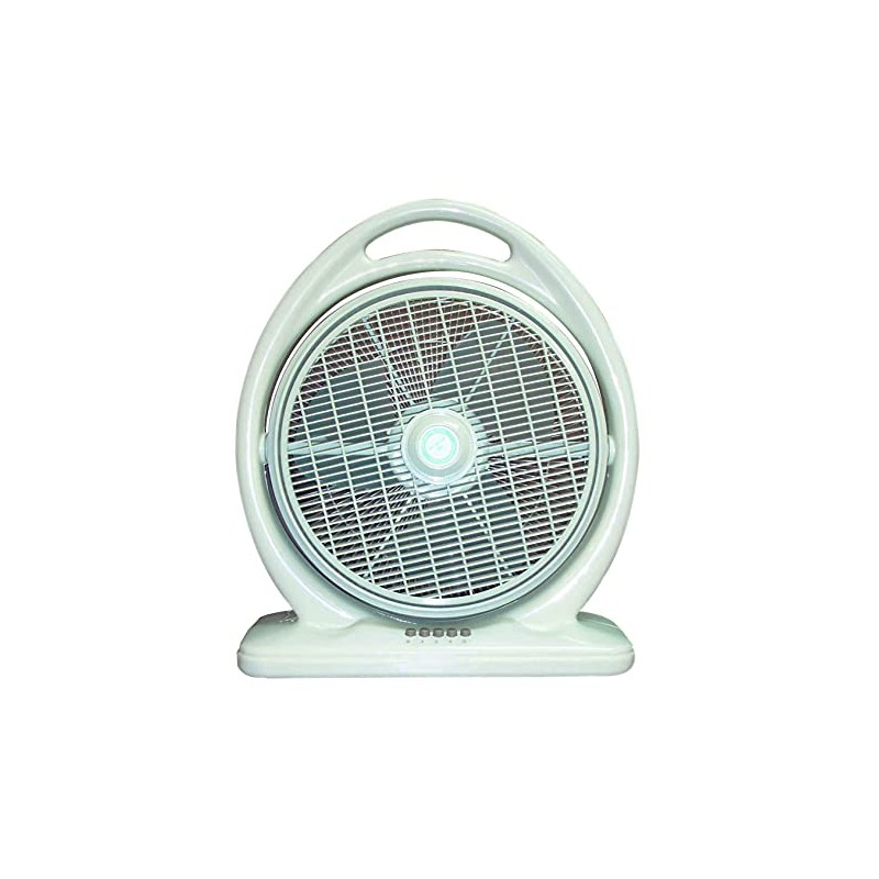 SPT Sunpentown SF-1414A: Box Fan, Light Olive Green, 18.5 x