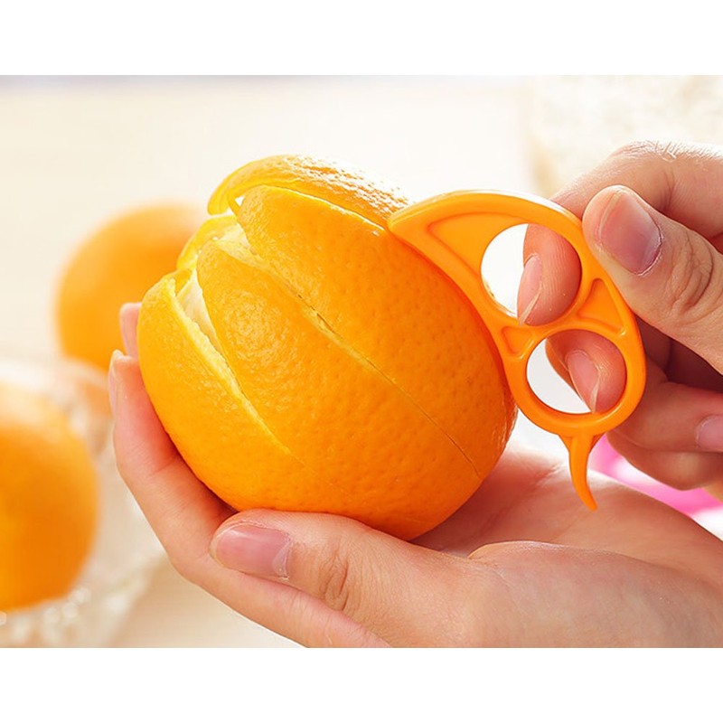 オレンジピーラーマウス型 オレンジピーラー 皮抜き 簡単皮むき オレンジ皮抜き 3個セット