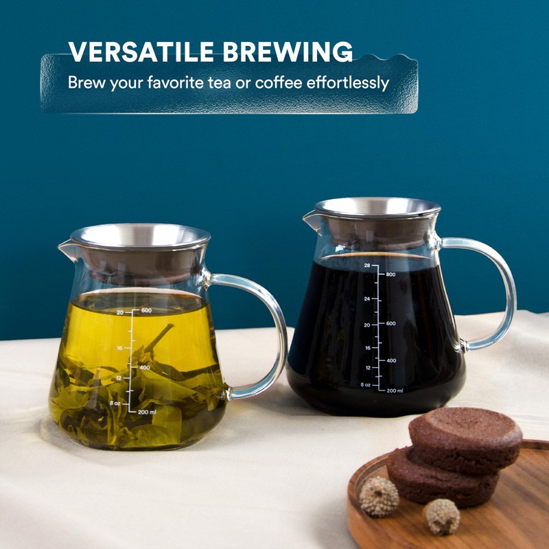 Glass Range Coffee Server For Pour Over Coffee & Tea